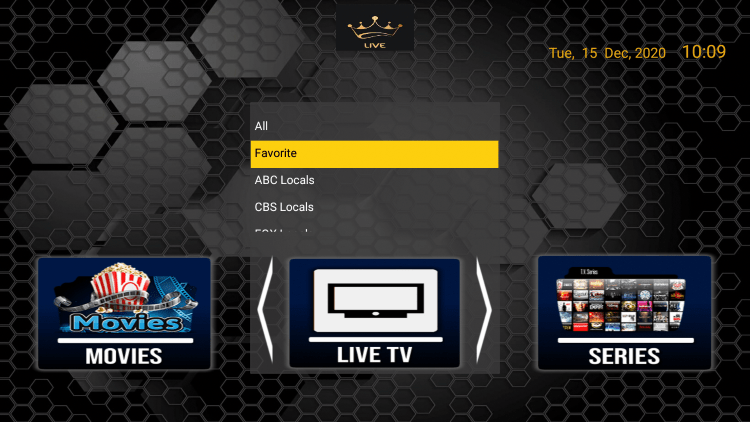 Another great feature of this IPTV service is the ability to add external video players within the settings.