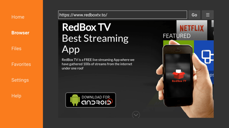 How to Install Redbox TV APK on Firestick