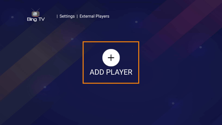 Click Add Player.