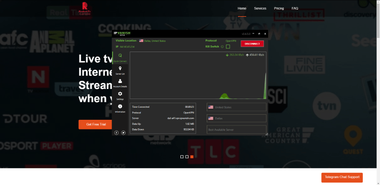 We suggest using a VPN when registering for IPTV services, as their servers may be insecure.