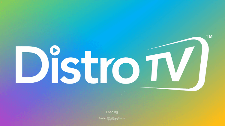 Launch the DistroTV app and wait a few seconds.