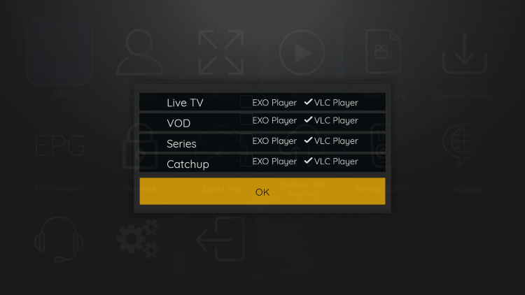 That's it! You can now integrate external video players within dream iptv