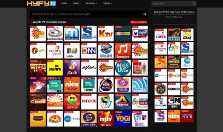 This app contains thousands of channels and VOD options in numerous categories.