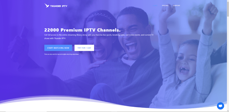 Prior to using the Thunder TV IPTV service, you will need to register for an account on their official website.