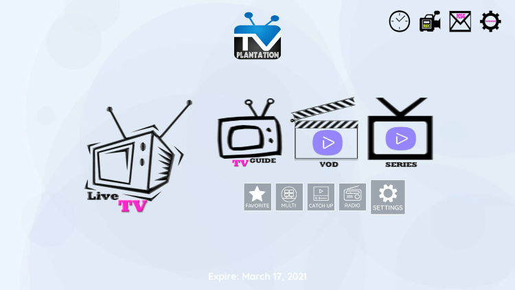 In the example below, we show how to integrate an external player within TV Plantation.