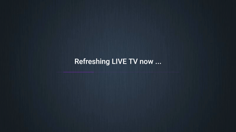 Wait a few seconds for the channels and VOD content to load.