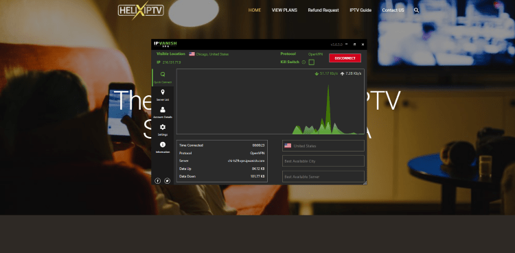 We suggest using a VPN when registering for IPTV services, as their servers may be insecure.