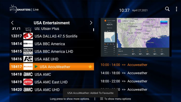 One of the best features within the Joker IPTV service is the ability to add channels to Favorites.