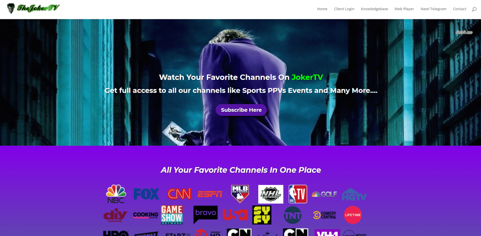 Prior to using the Joker IPTV service, you will need to register for an account on their website.