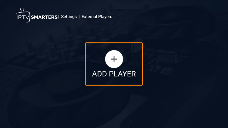 Choose Add Player.