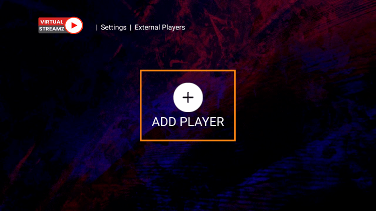 Choose Add Player.