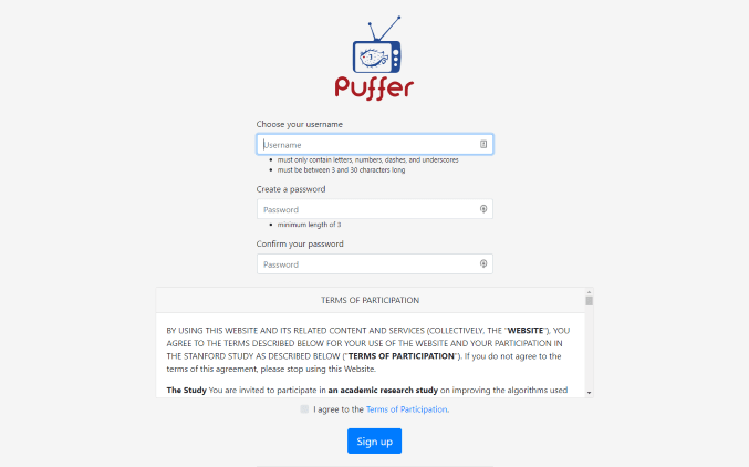 puffer tv registration
