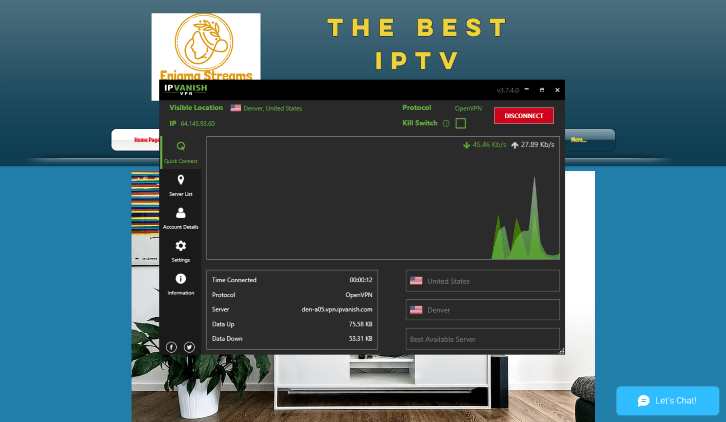 However, we should always protect ourselves when streaming content from this unverified IPTV service.