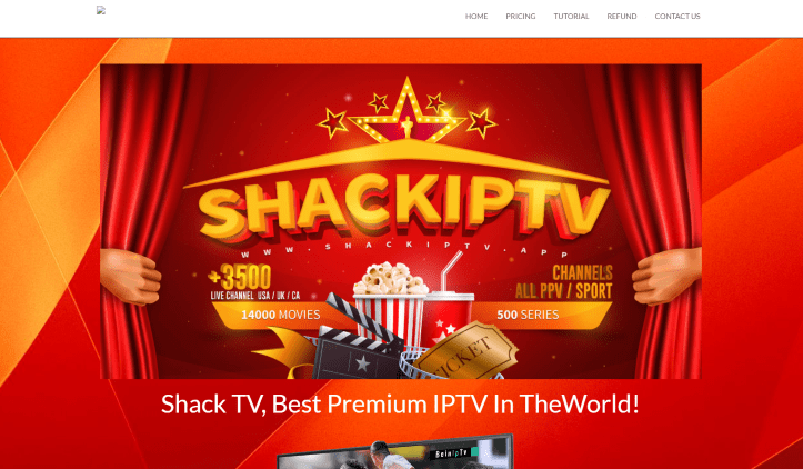 shack tv iptv website