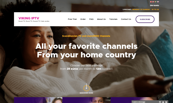 Viking IPTV website