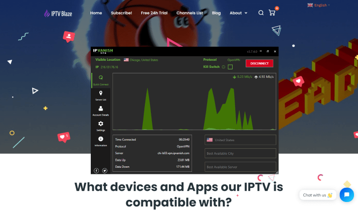 However, we should always protect ourselves when streaming content from this unverified IPTV service.