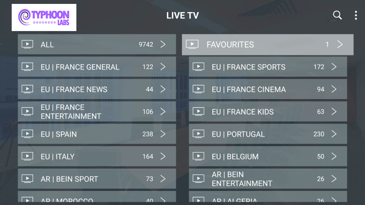 Typhoon Labs IPTV Over 1 200 Live Channels For 20 Month
