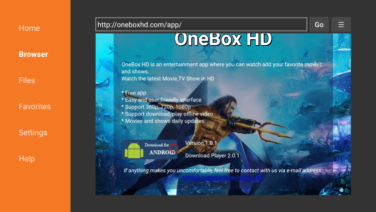 onebox hd website