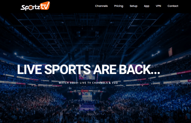 sportz tv website