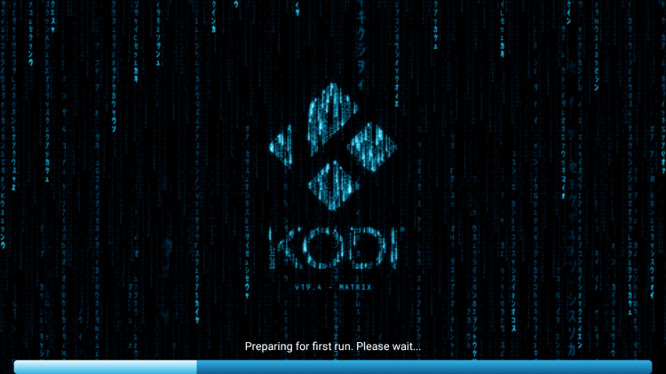 Wait a few seconds for Kodi to load since you have reset the application.
