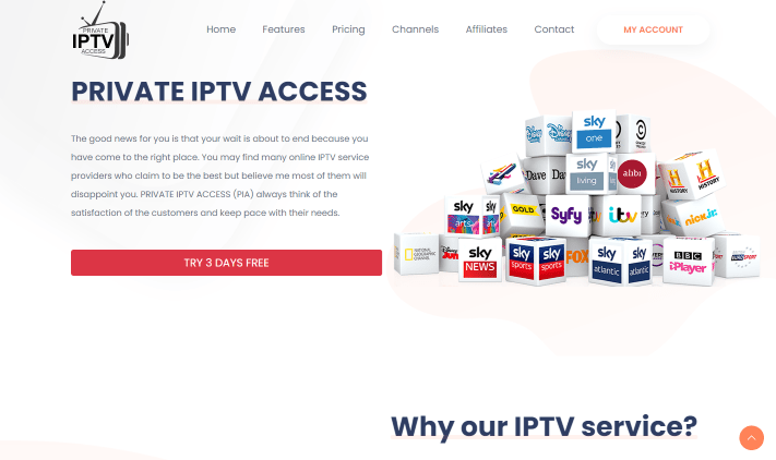 private iptv website