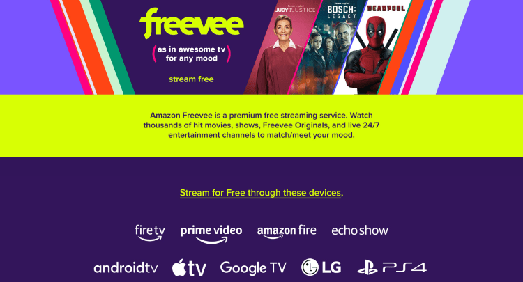 freevee website