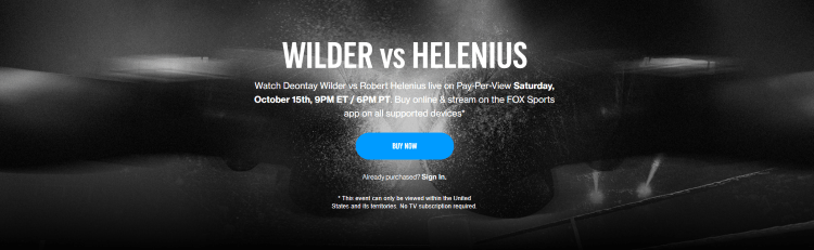 How to Stream Deontay Wilder vs Robert Helenius fox ppv
