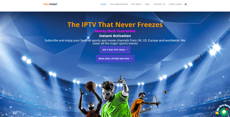 TROYPOINT IPTV Scam Website