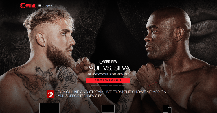 How to Watch Jake Paul vs Anderson Silva Free on Showtime PPV