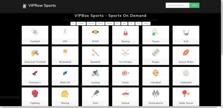 vipro sports website