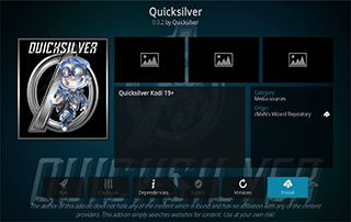 quicksilver kodi addon