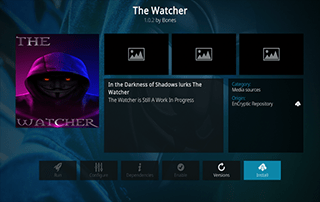 the watcher kodi addon