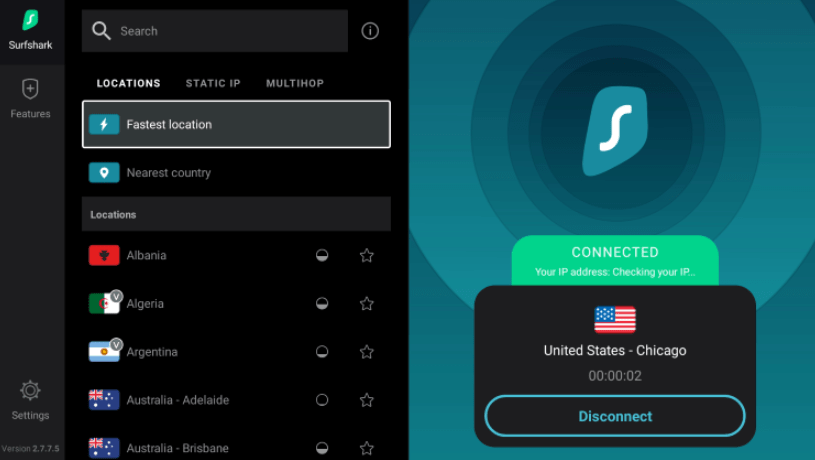 Prior to using this unverified streaming app, we suggest connecting to a VPN to hide your online activity.