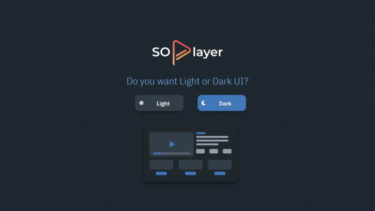 Choose a light or dark interface.