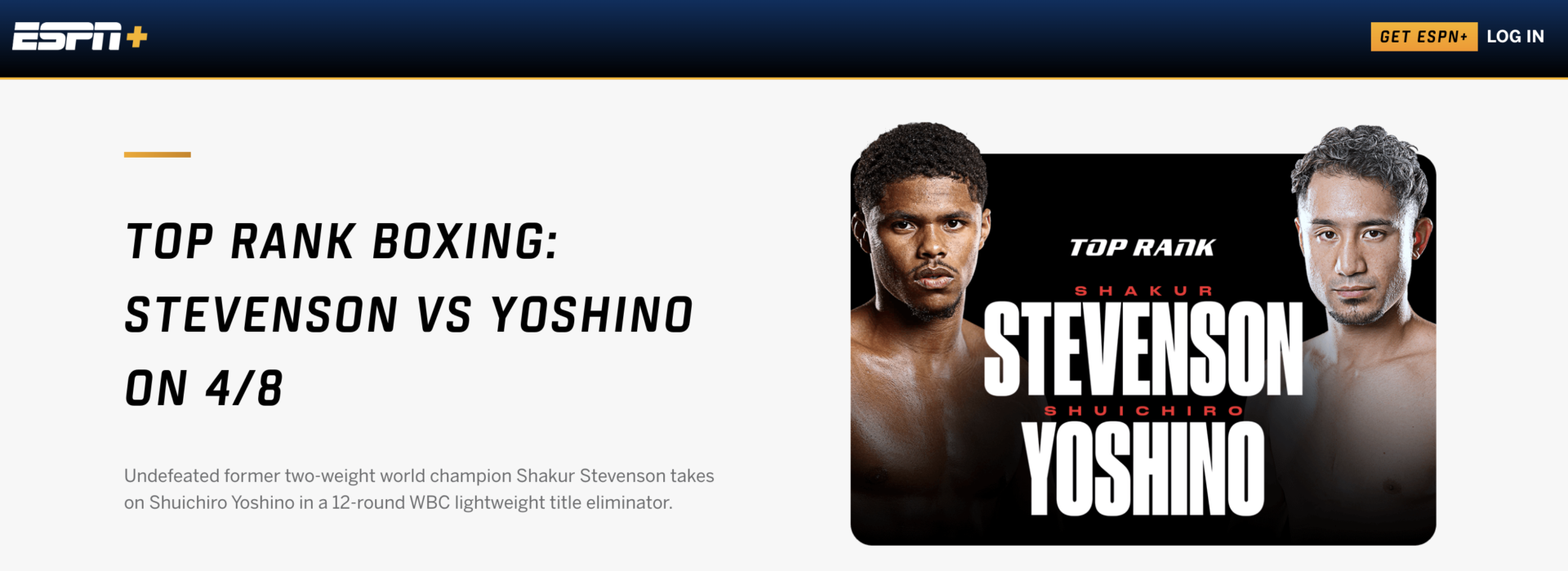 How to Stream Shakur Stevenson vs. Shuichiro Yoshino ESPN Plus