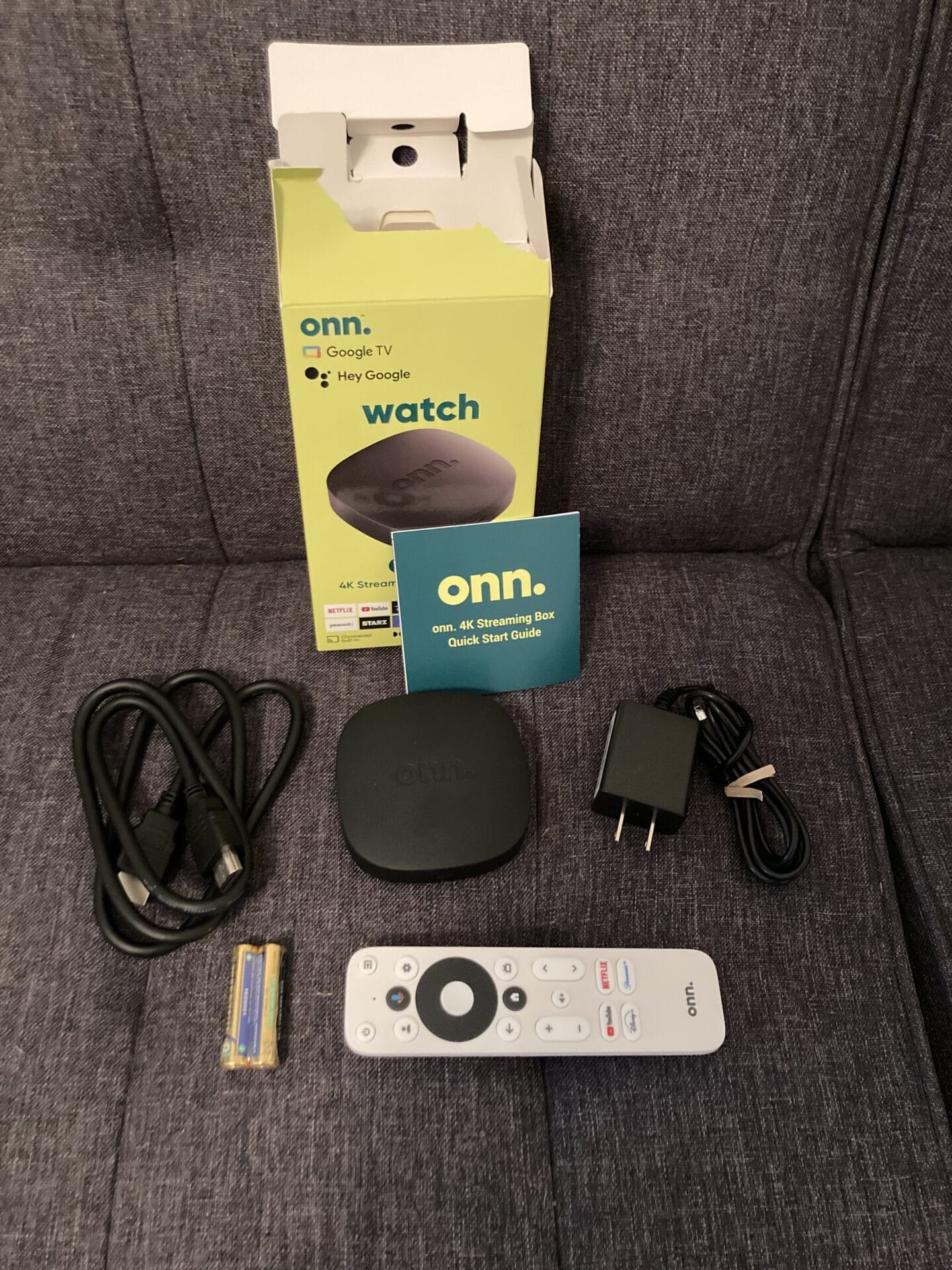 For the purpose of this review, our reviews team at IPTV Wire purchased a brand new Onn Google TV 4K Streaming Box