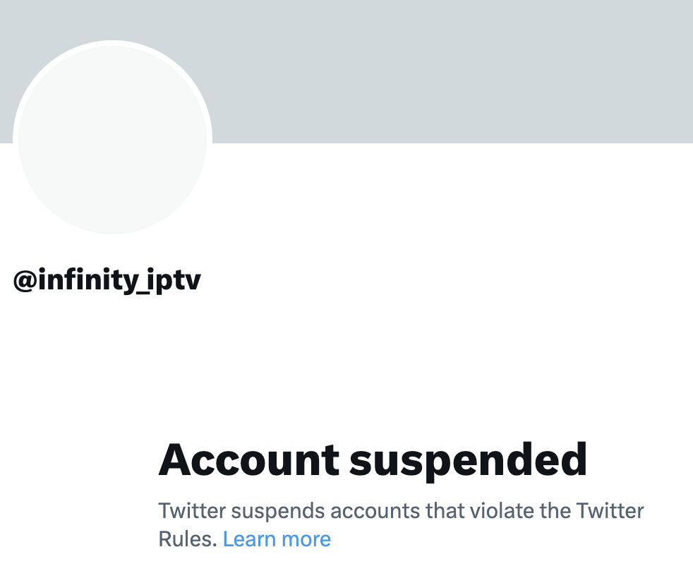 Mark Brockley was reported to police by BT in 2018 and his Twitter account @Infinity_IPTV, which was used to sell illegal subscriptions, was suspended.