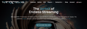 Vortextreams iptv website