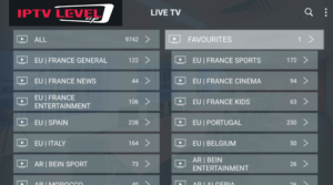 level up iptv channels