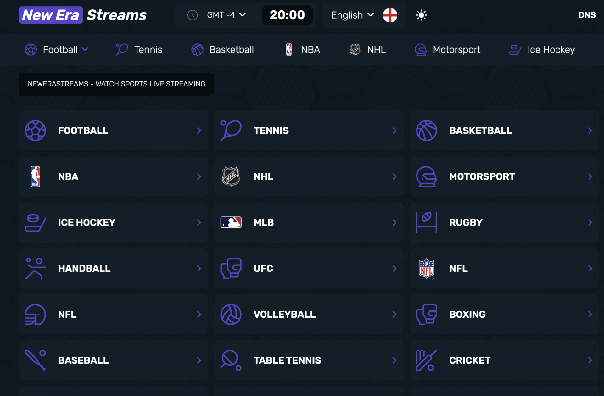 NewEra Streams is one of many free sports streaming websites available for watching sports games and other programs online.