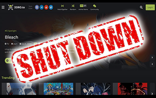 anime site zoro to shut down