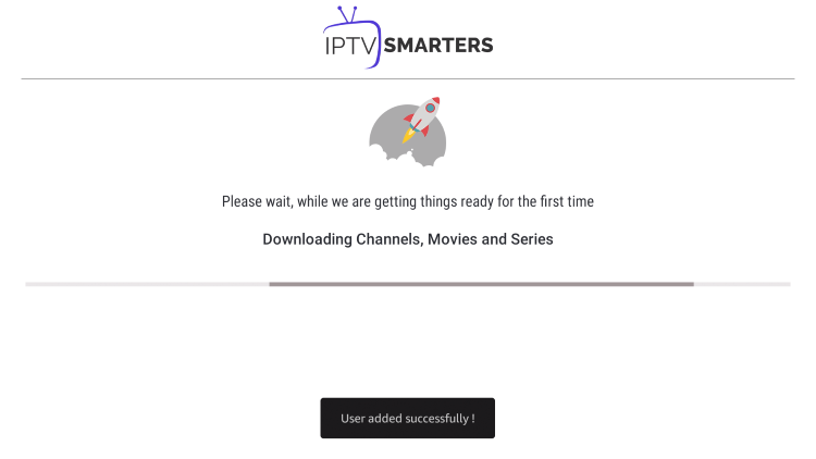 Wait a few seconds for your channels to download.