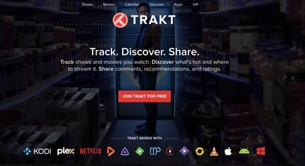 Visit the Trakt website and register for a free account if you don't have one already.
