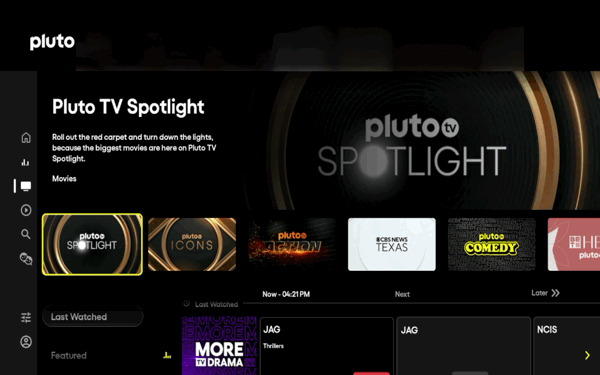 Pluto TV Website